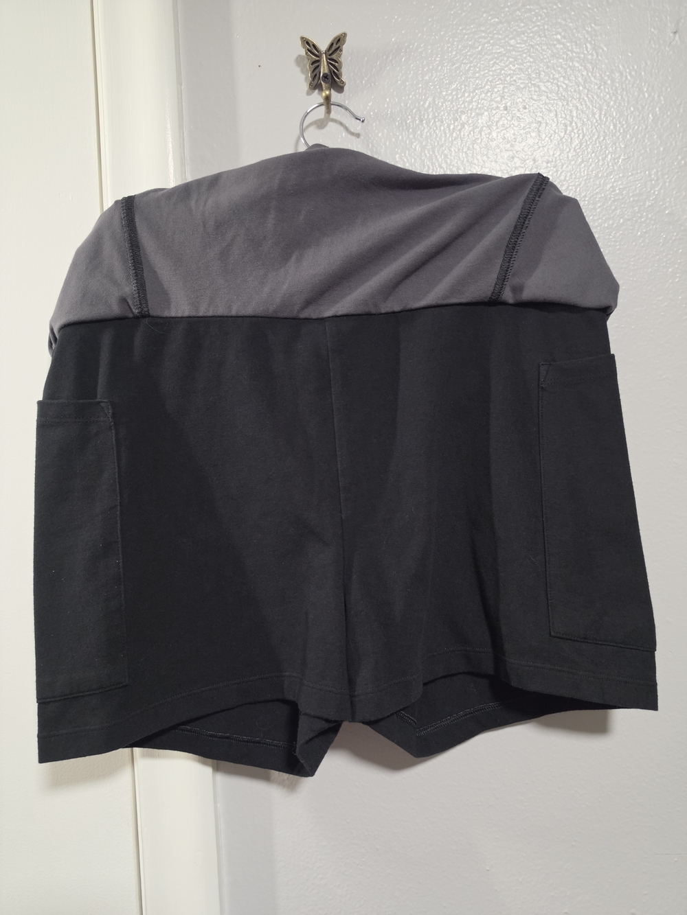 PINK Victoria’s Secret Plaid Mini Skort Gray Black Cotton Size Large - Picture 2 of 4